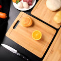 Bamboo Juice-Groove Cut-Out Handle Chopping Board