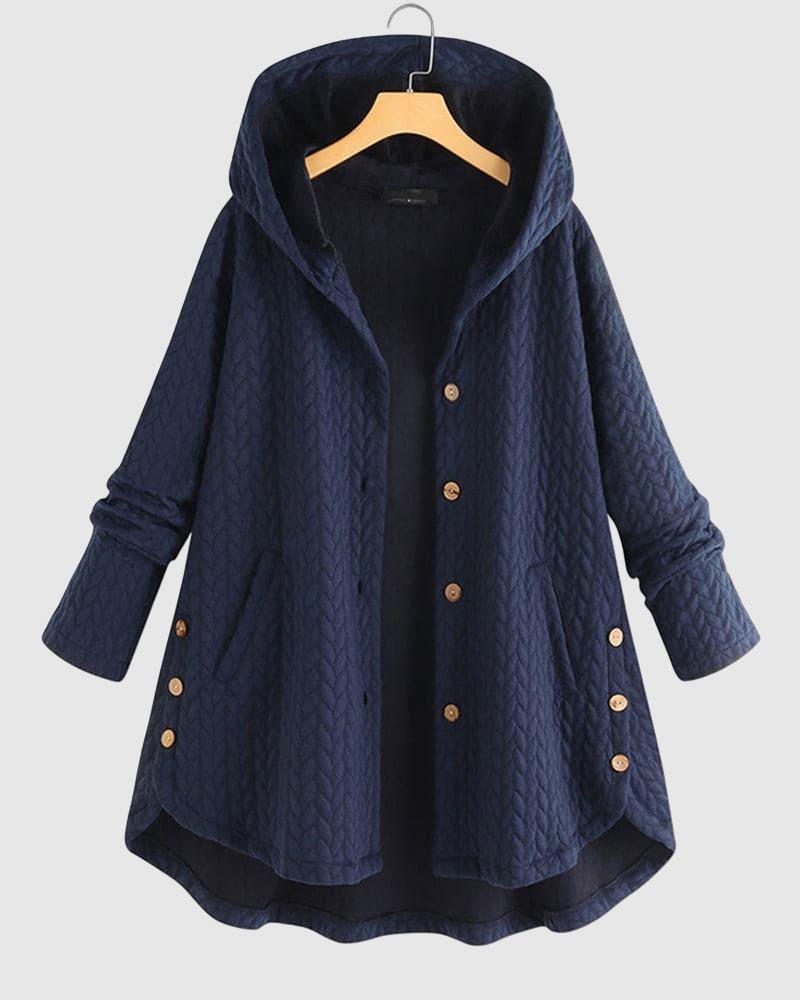 Women's quilted hooded jacket for cozy casual style