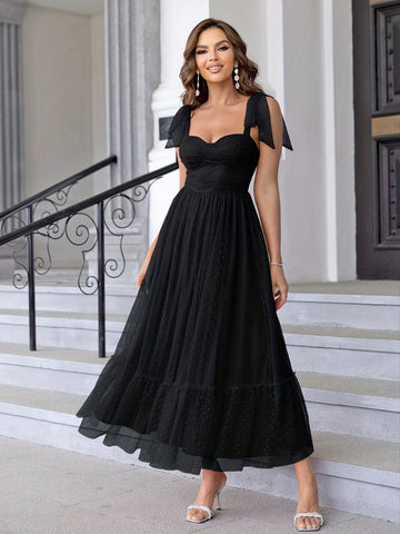 Luisa - elegant black evening dress