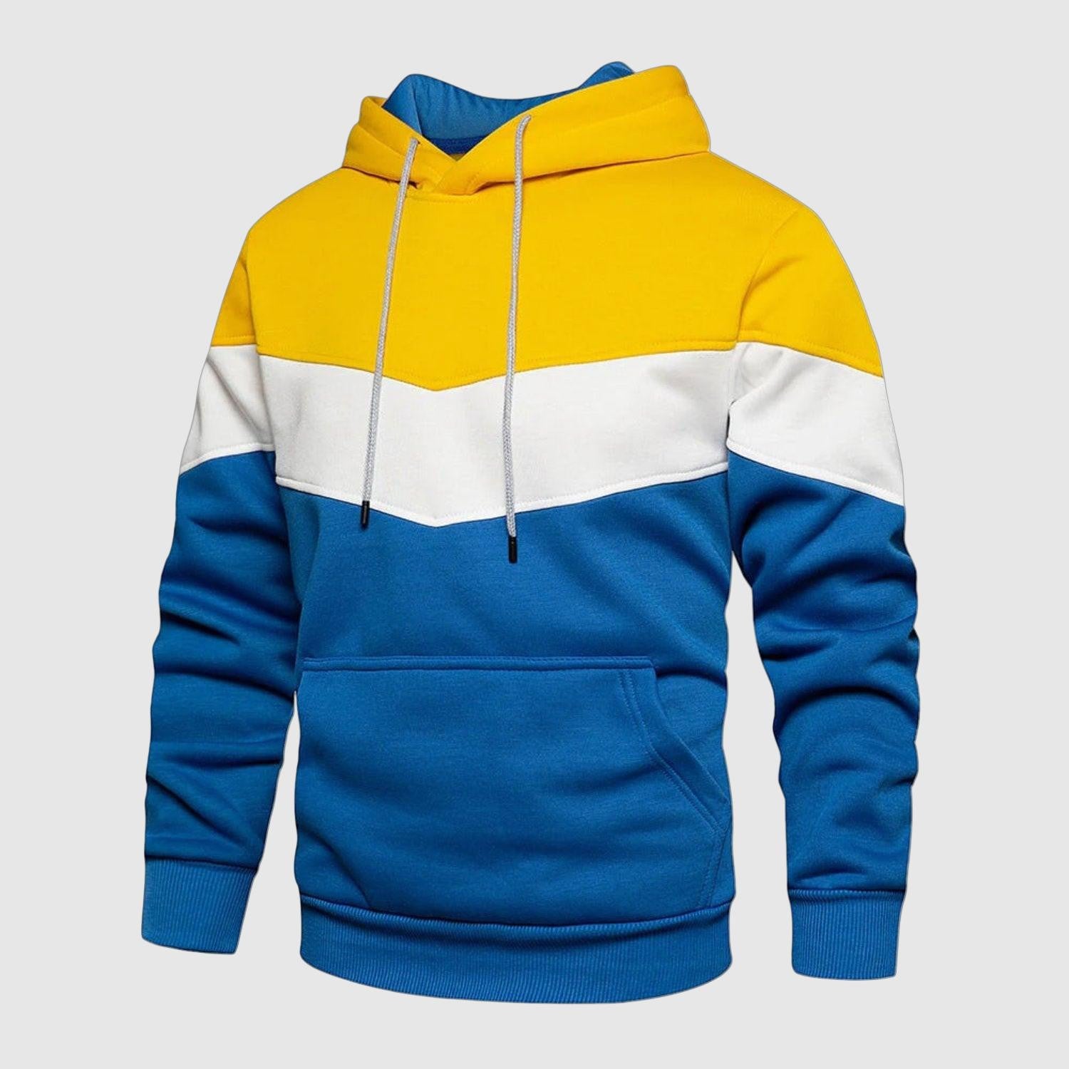 Men's casual sports sweatshirt with hood and pockets