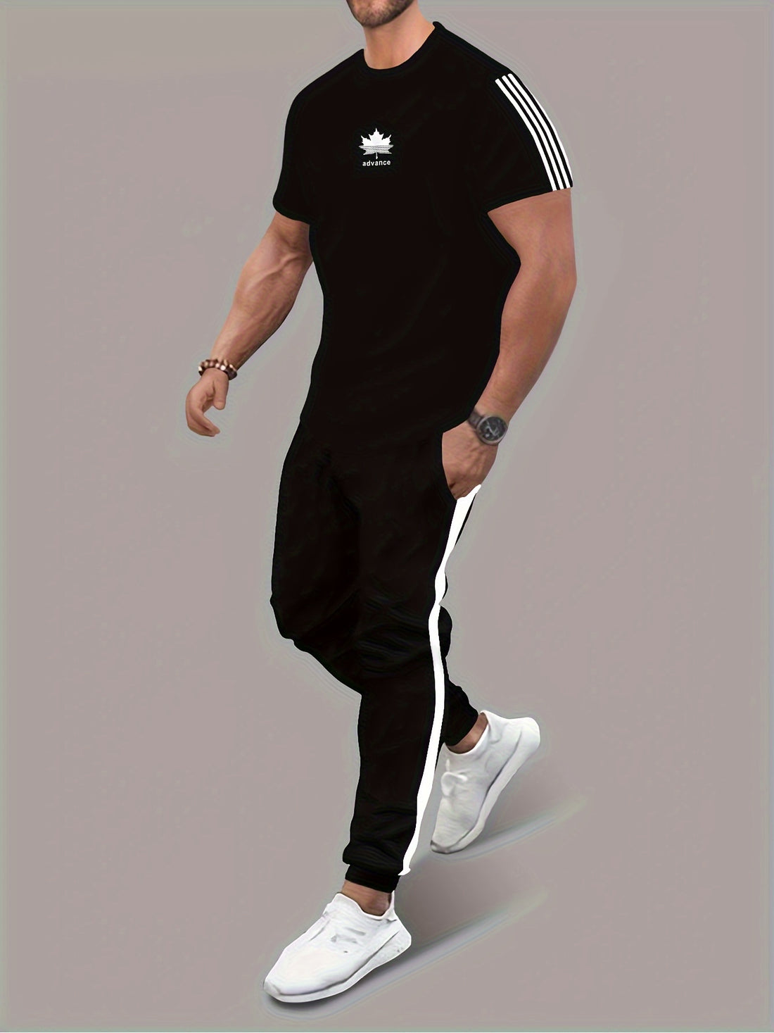 Casual t-shirt and pants set men