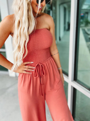 Women's bandeau jumpsuit