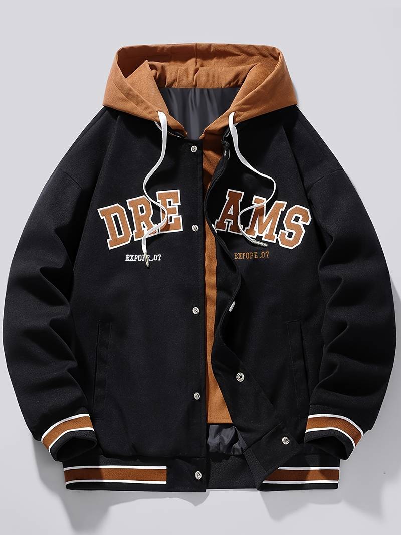 Men's dream varsity jacket with hoodie