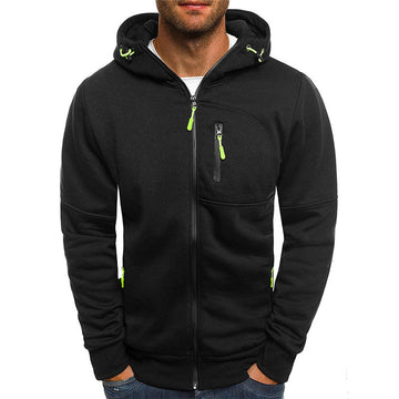 Men’s hooded sports fitness sweatshirt jacket