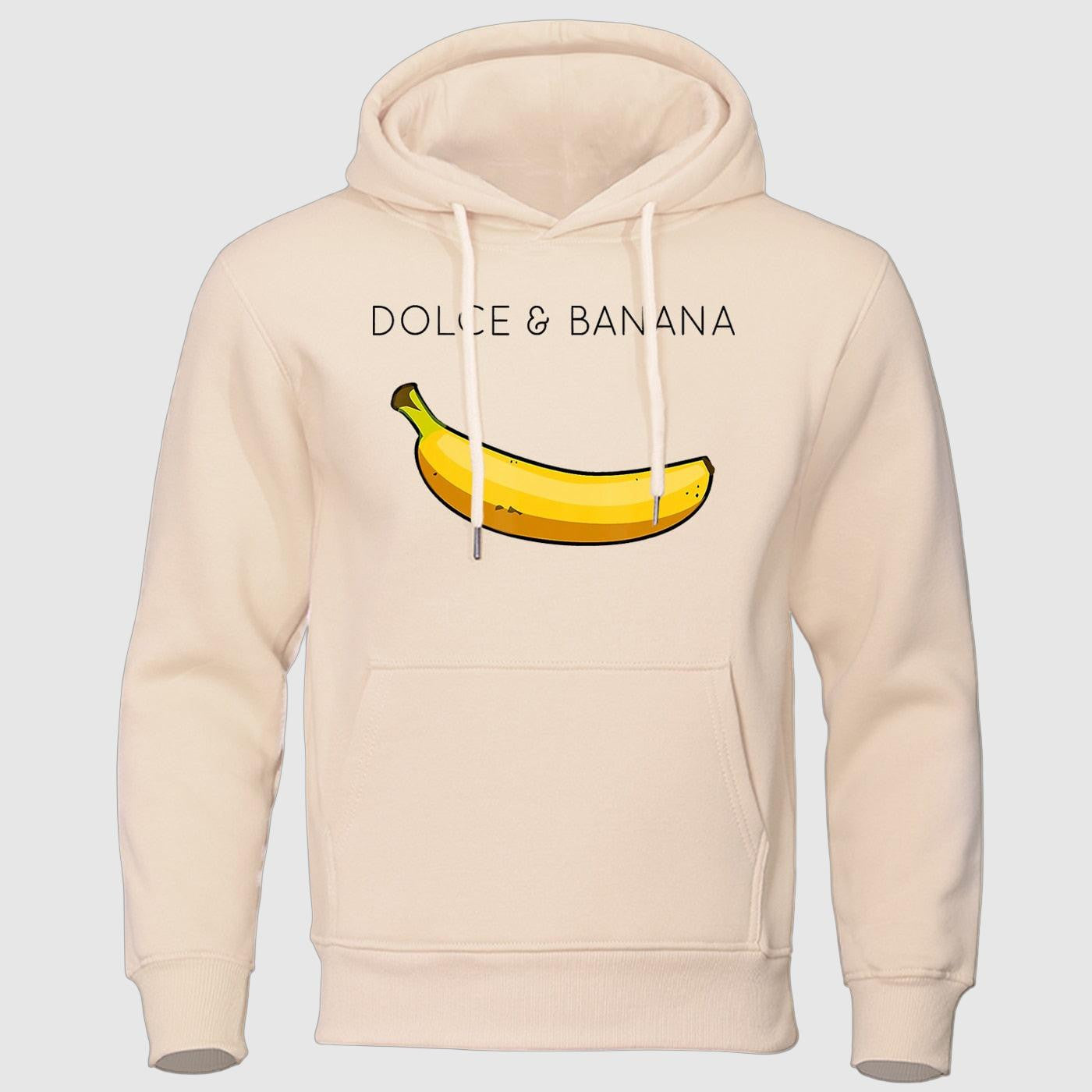 Men's "Dolce & Banana" graphic hoodie