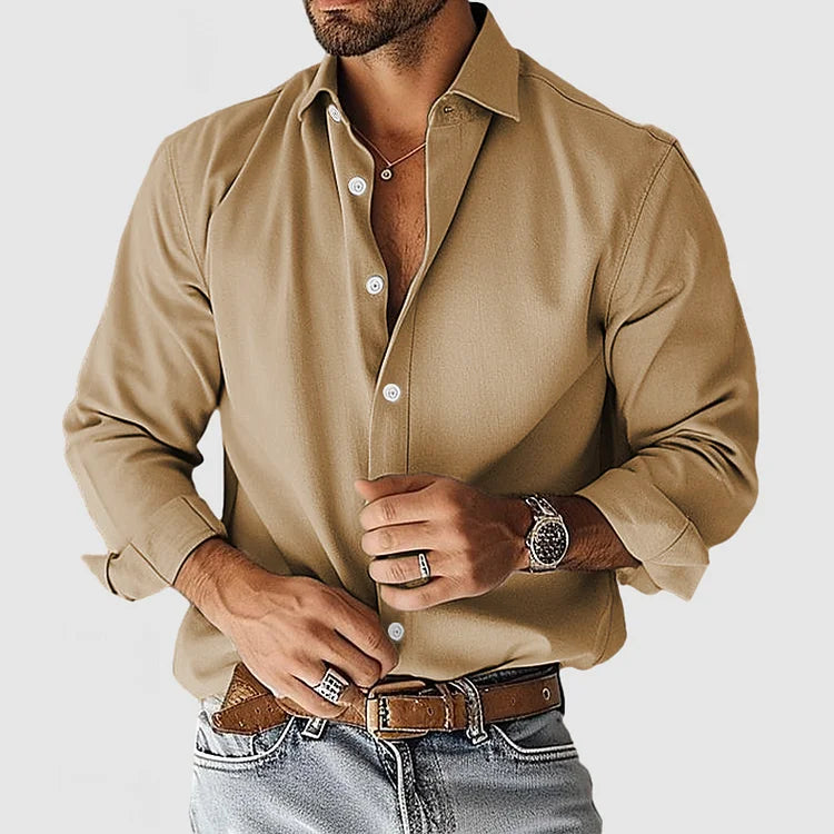 Men's classic button-up shirt