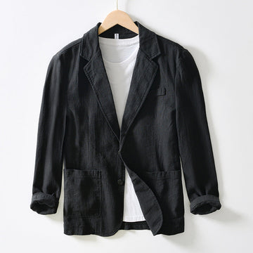 Men's casual linen blazer