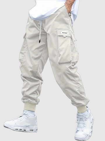 Men's streetwear cargo jogger pants for edgy urban style