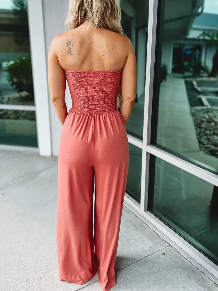 Women's bandeau jumpsuit