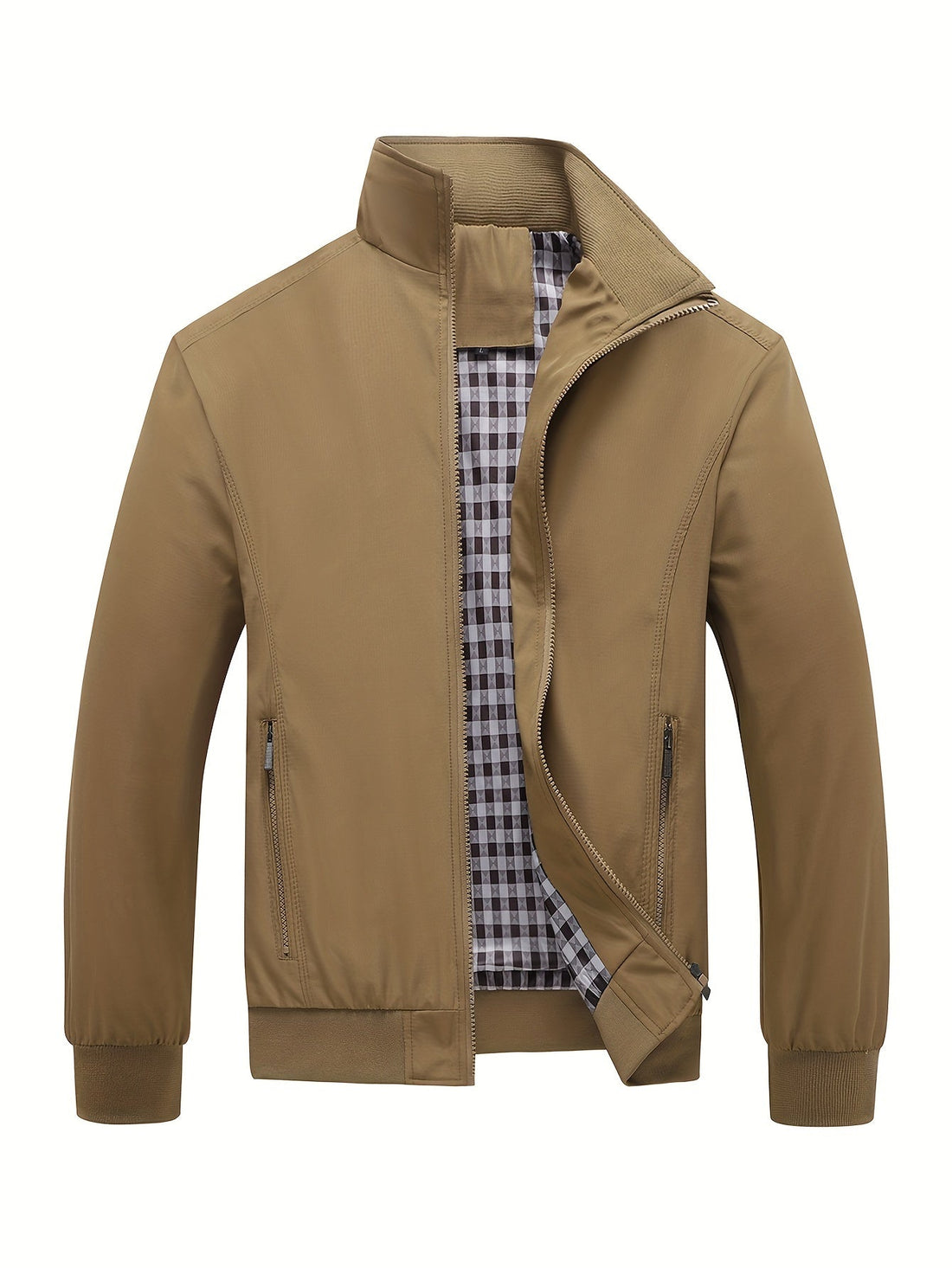 Simon - Lightweight Jacket with Stand-Up Collar and Breathable Finish