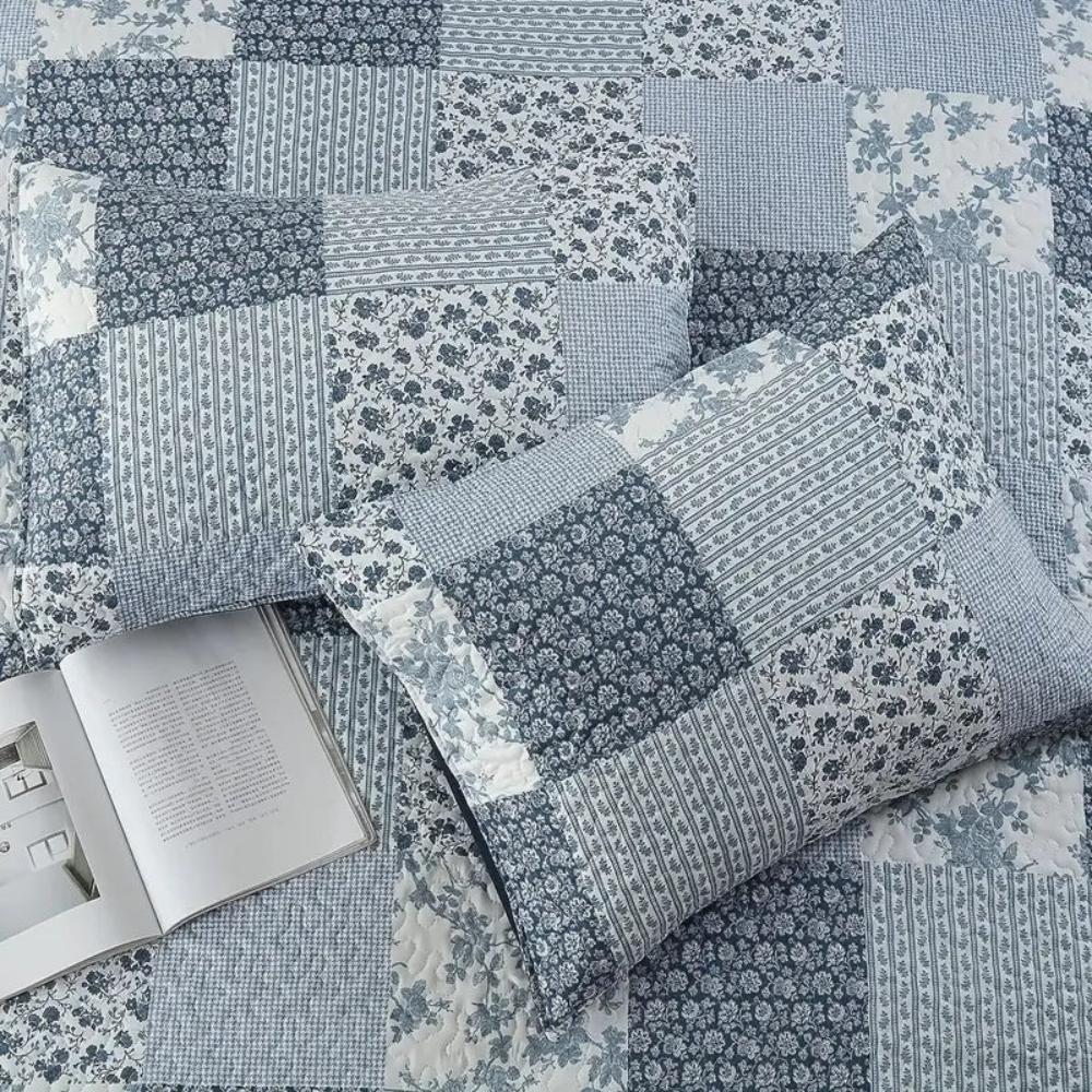 Cotton Patchwork Quilted Coverlet