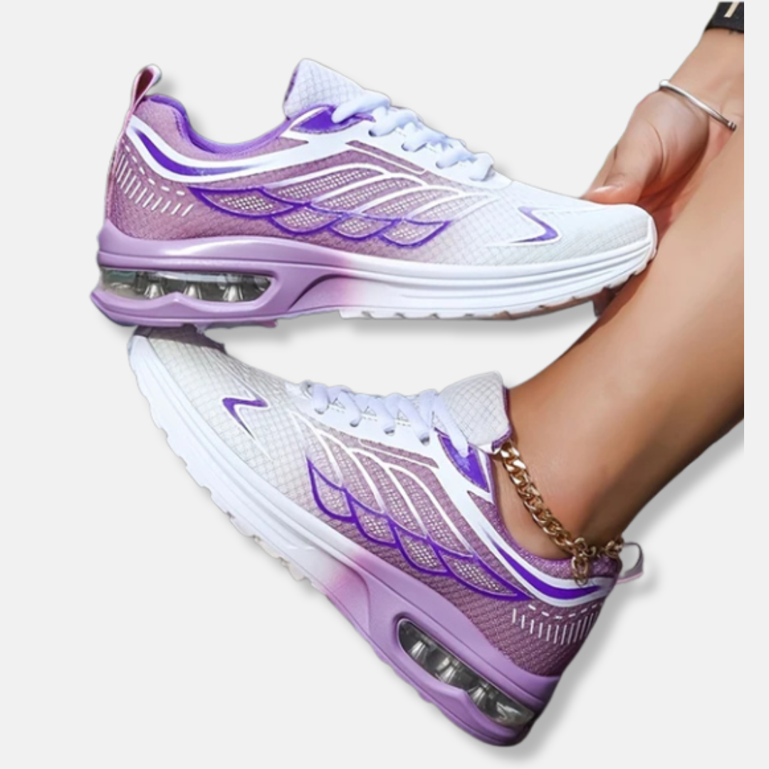 Sophia Orthopedic Athletic Sneakers | Striped Mesh Sneakers