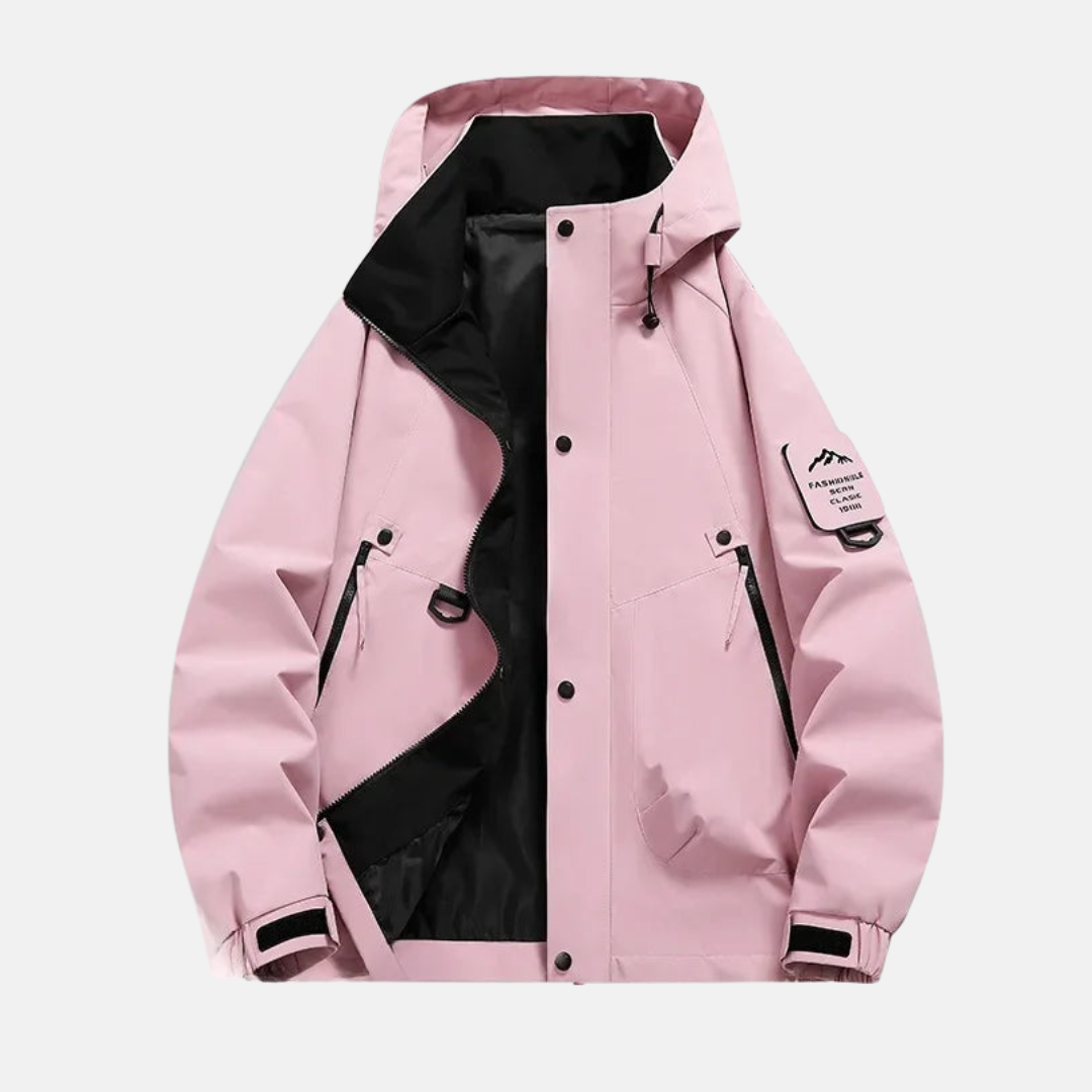 Men's Utility Jacket – Water Resistant – Adjustable Hood – Multi Pocket – Relaxed Fit