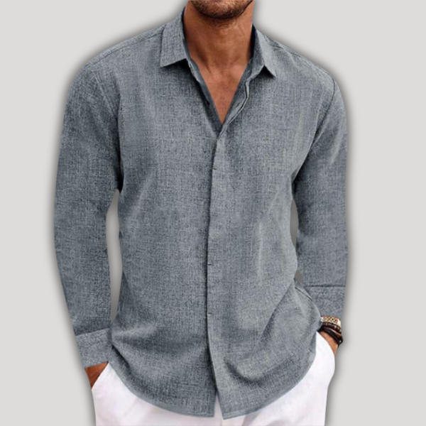 Men's casual linen shirt for effortless comfort