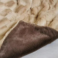 Faux Fur High-Pile Patchwork Throw Blanket