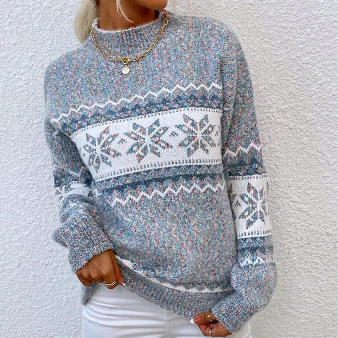 Stylish women's street fashionista sweater