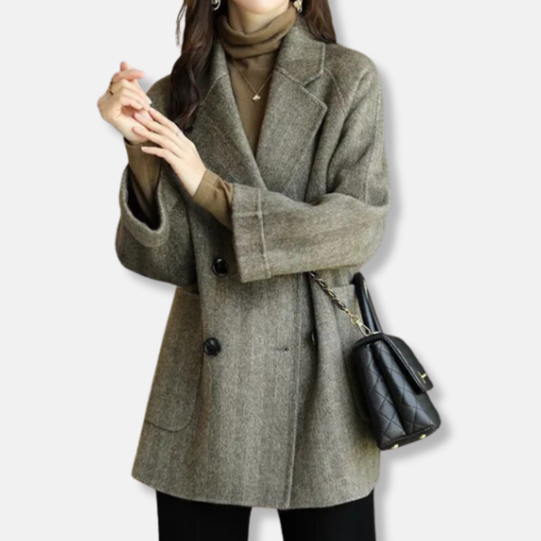 Women's double-breasted  blazer for a sophisticated look