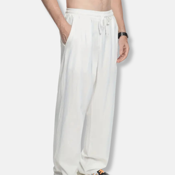 Rocco Relaxed Fit Drawstring Pants | Solid Full-Length Drawstring Pants
