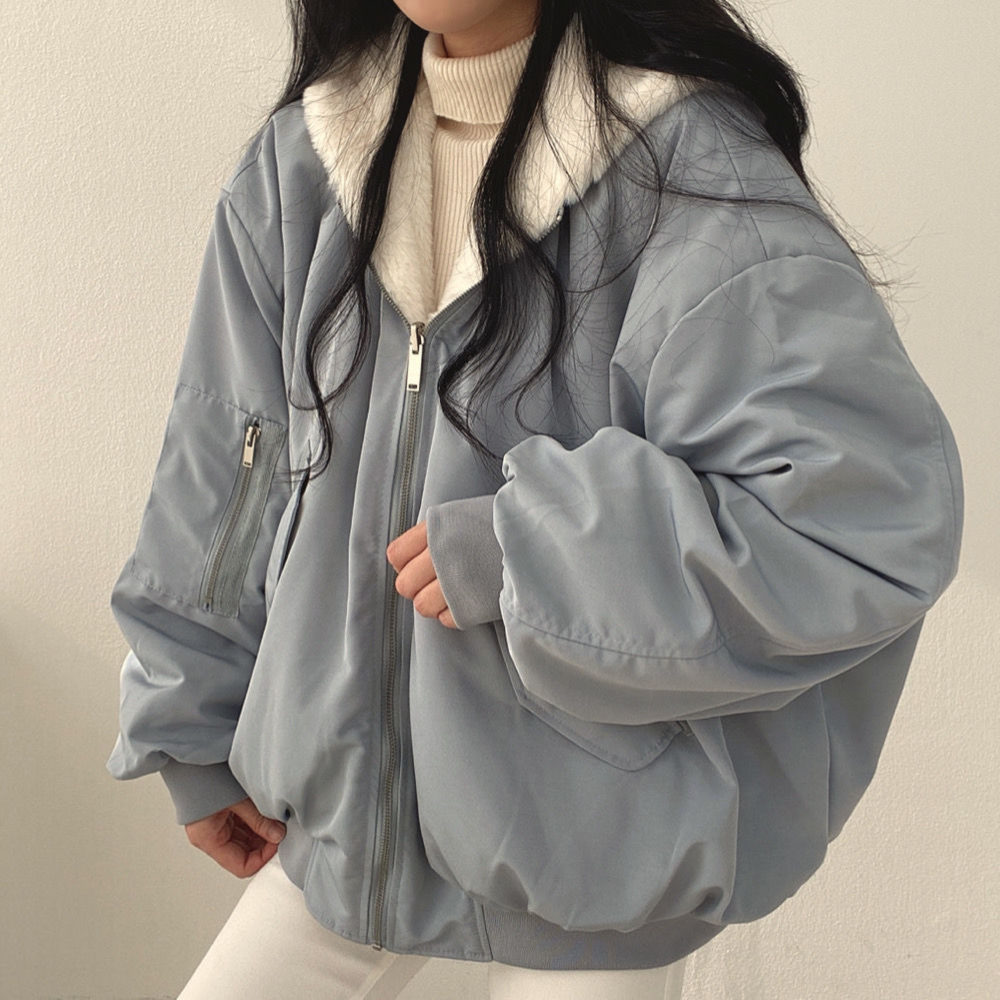 Women's urban streetwear reversible jacket