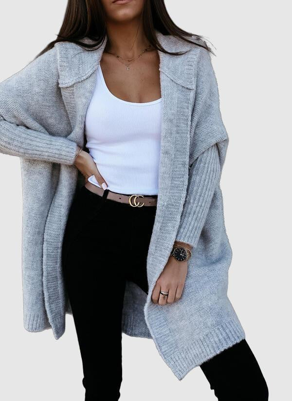 Women's cozy open-front cardigan