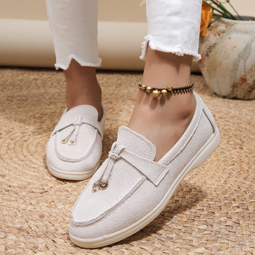 Comfortable tassel loafers for women