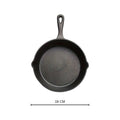 Textured Cast Iron Dual Spout Frying Pan