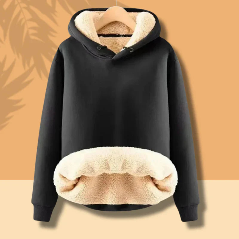 Men's plus velvet thick hooded sweatshirt pullover