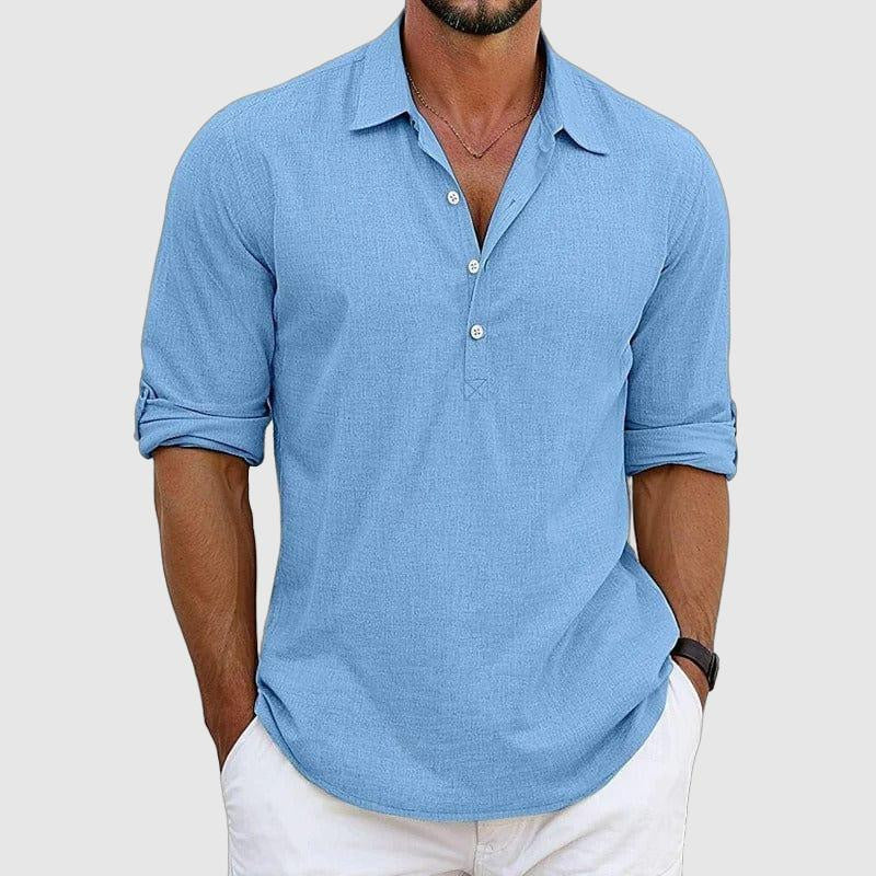 Men's casual long-sleeve shirt for everyday comfort