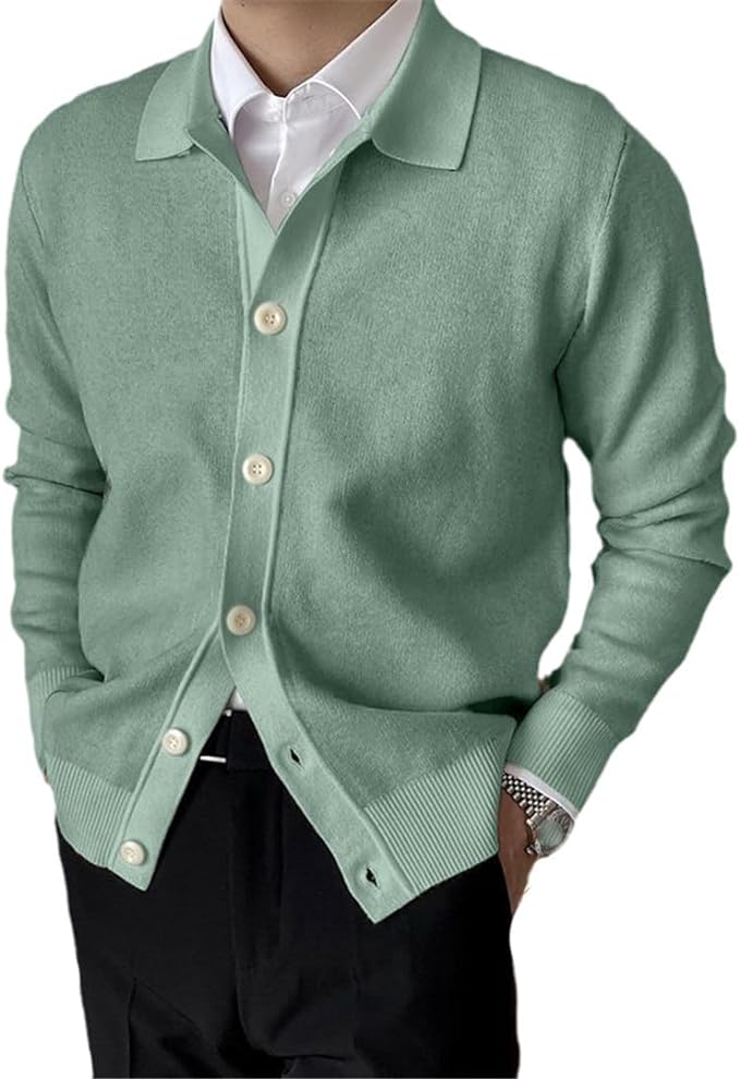 Men's soft knit cardigan for effortless elegance