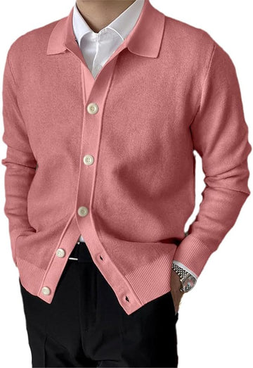 Men's soft knit cardigan for effortless elegance