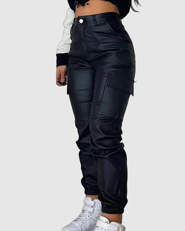 Shaney - Women's Black Cargo Pants