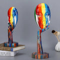 High Gloss Resin Thinker Head Decorative Sculpture
