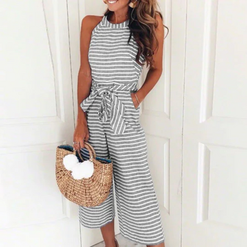 Trixie - Women Striped Sleeveless Jumpsuit