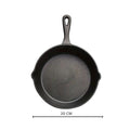 Textured Cast Iron Dual Spout Frying Pan