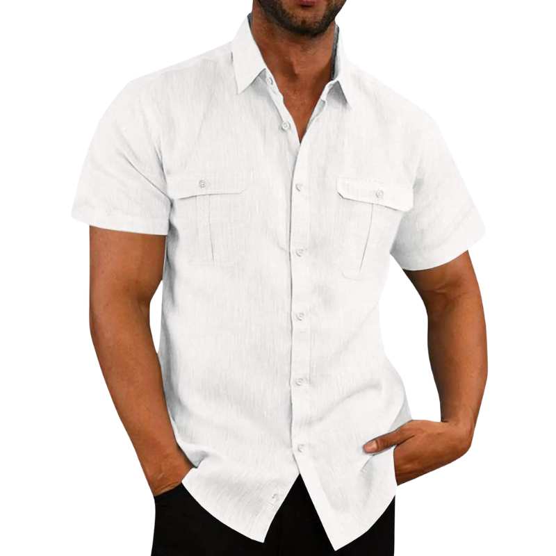 Bali - Men's Summer Shirt with Turn down Collar