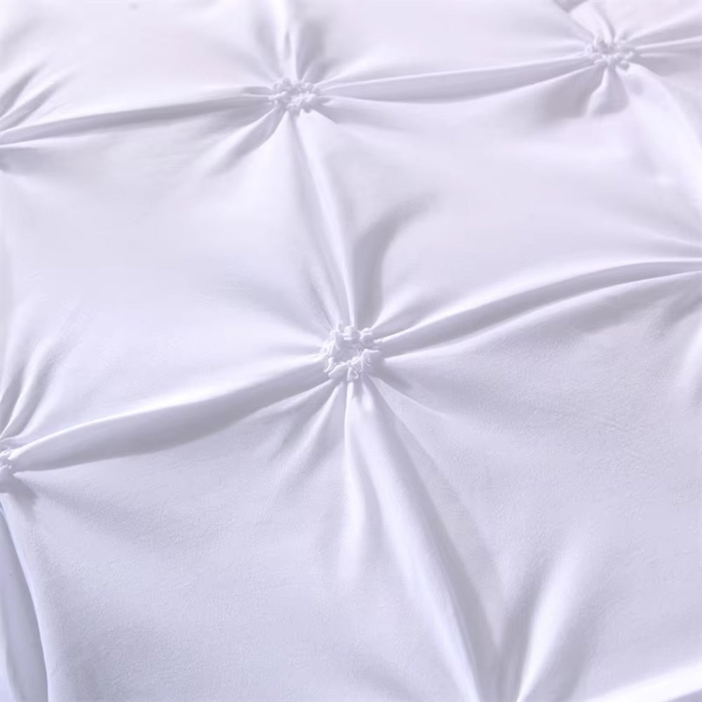 Minimalist Pintuck Duvet Cover Set