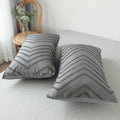 Plush Tufted Chevron Duvet Cover
