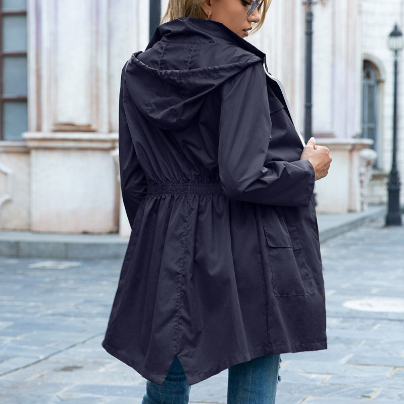 Women's lightweight drawstring jacket