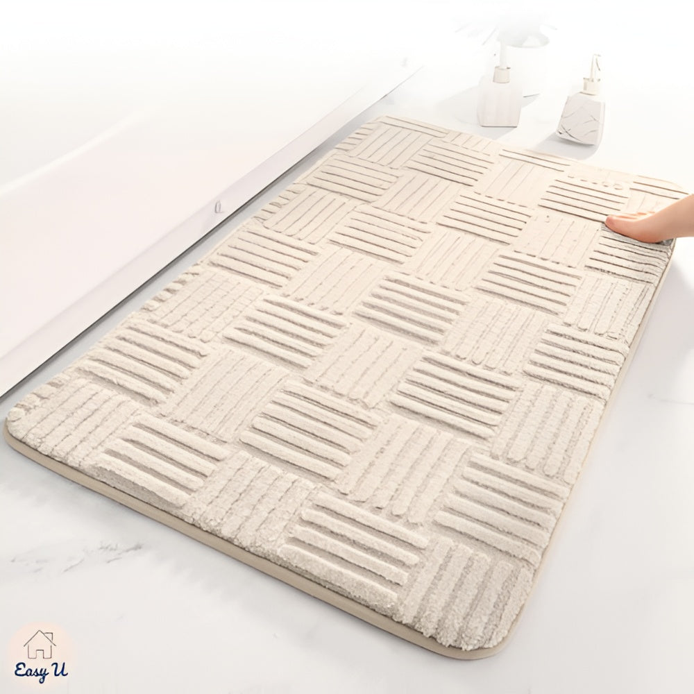 Plush Microfiber Tufted Bath Mat