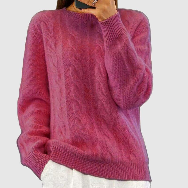 Women's cable-knit sweater for cozy warmth