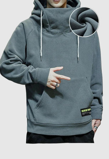 Men's oversized funnel neck hoodie