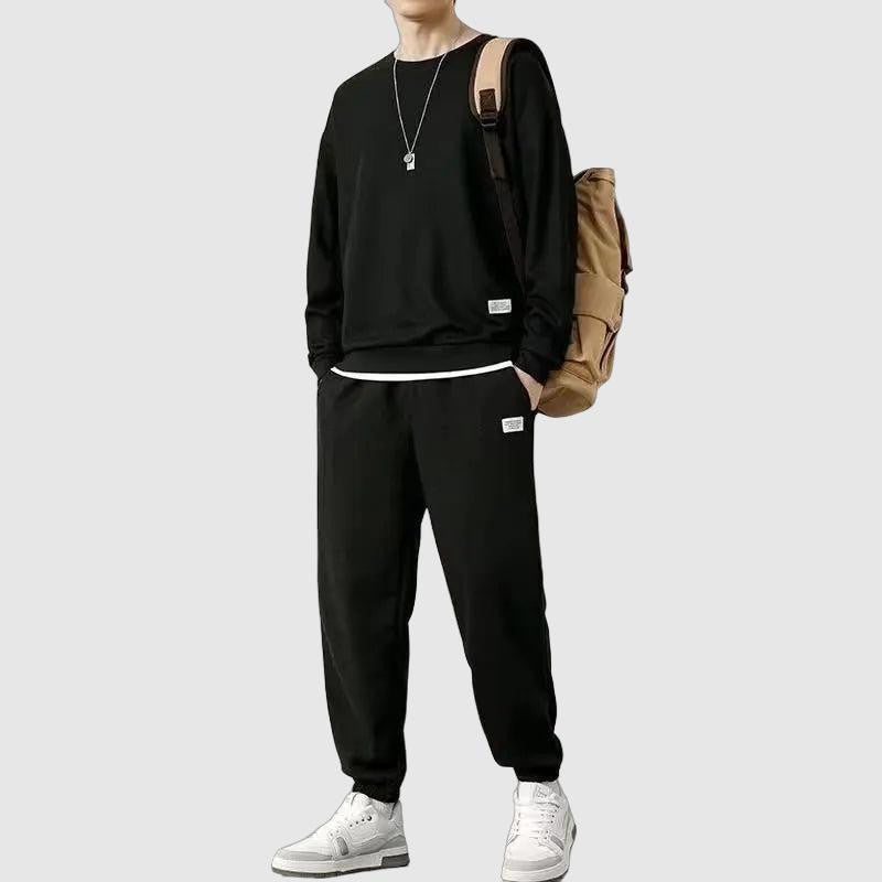 Men's casual sweatshirt and jogger set