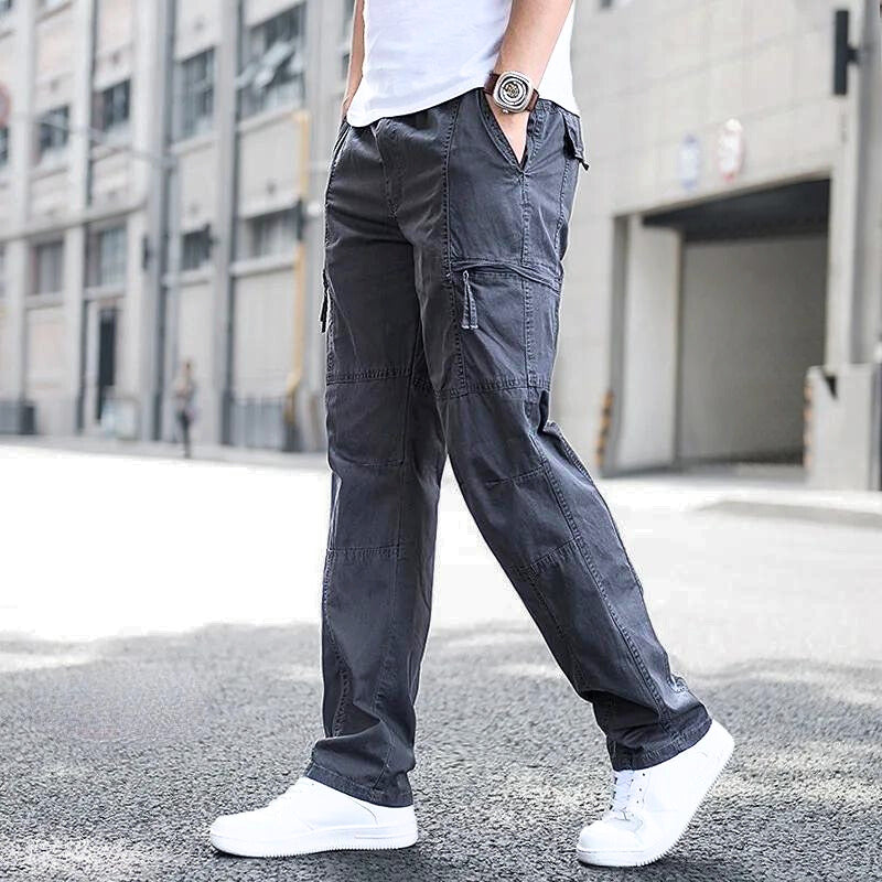 Men's lightweight cargo pants with multi-pocket