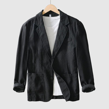 Men's casual linen blazer