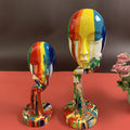 High Gloss Resin Thinker Head Decorative Sculpture