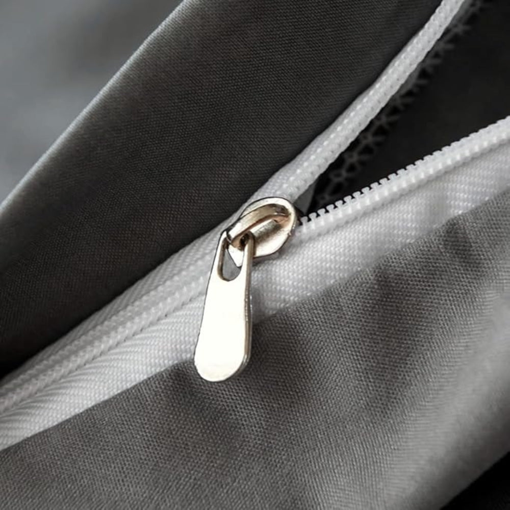 Plush Tufted Chevron Duvet Cover