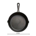 Textured Cast Iron Dual Spout Frying Pan