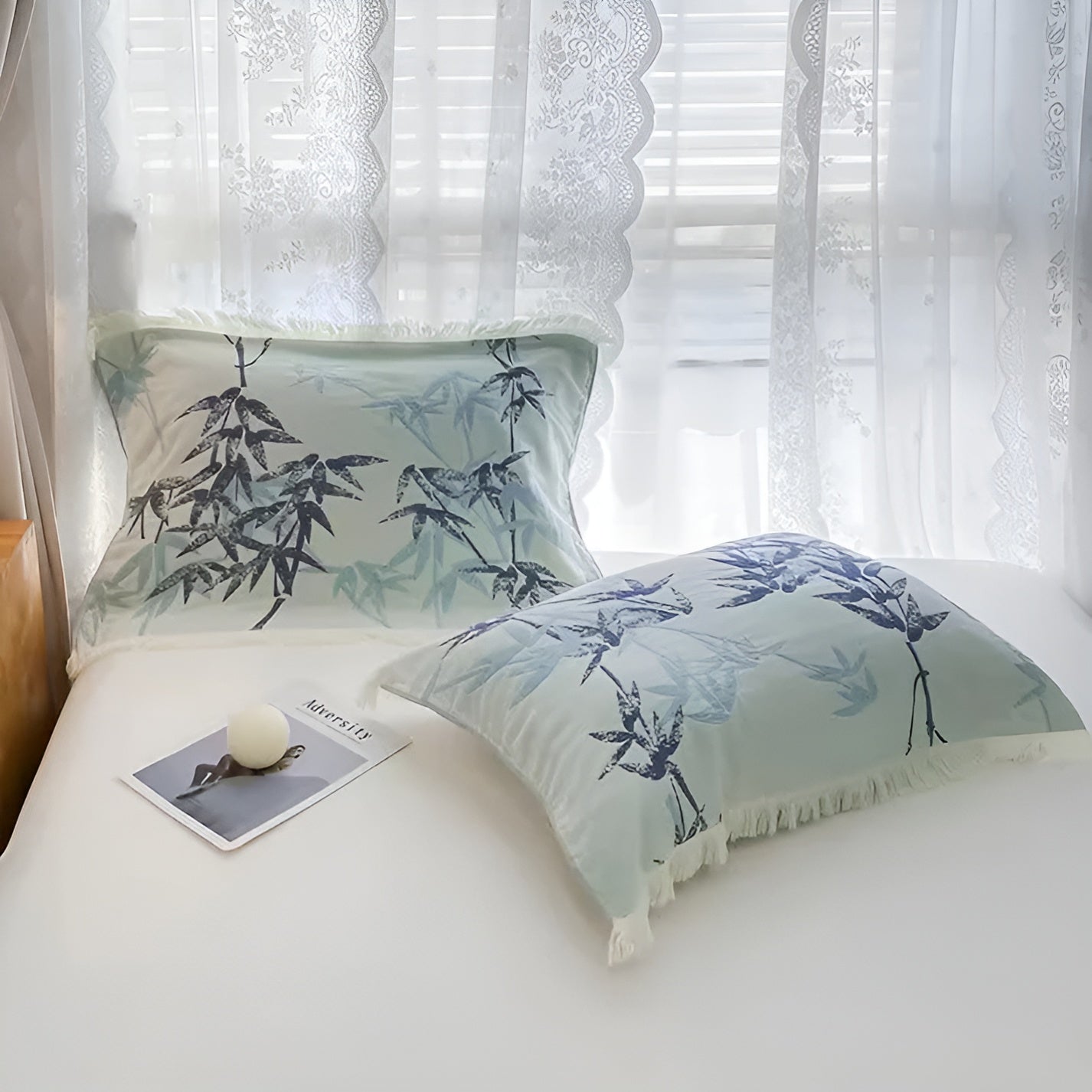 Bamboo Cotton Reversible Jacquard Throw Blanket