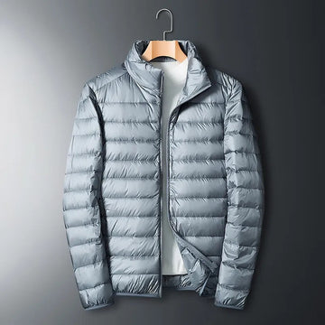 Men's  utilitarian quilted puffer jacket