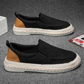 Breathable slip on sneakers for men